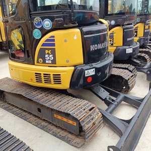 รถขุดมือสอง Komatsu PC55MR 5.5 ตัน ขายดี พร้อมปั๊มเกียร์ Kawasaki คุณภาพสูง คุ้มค่า สำหรับงานก่อสร้างและเคลื่อนย้ายดิน - Product Image 2