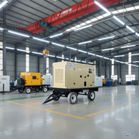 Groupe électrogène diesel mobile sur remorque à faible bruit 50KVA 100kVA 150kVA 200kVA 300kVA avec moteur Weichai ou Cummins