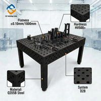 Kit de table de travail de soudage 3D |   Table modulaire de haute précision avec goupilles d'alignement et kit de serrage pour fabricants professionnels