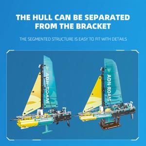 Nouveauté cadeaux voilier 3D bricolage bateau modèle ensemble blocs de construction briques jouets pour enfants adulte cadeau décor <span class=keywords><strong>à</strong></span> la maison - Product Image 3