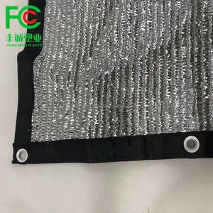 Exquisite Aluminum Foil Shade Netting Sun Shading Outdoor Net Aluminum Sun Shade Net With Eyelets