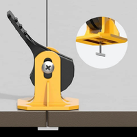Clip de positionnement réglable pour nivelleur de carreaux à bouton-poussoir avec broches en acier remplaçables, espaceur de carreaux, accessoires de pose de revêtements de sol