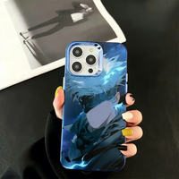 Haute qualité personnalisé mignon Anime conçoit coloré argent IMD impression étui de téléphone portable antichoc