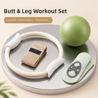 Anneau de Pilates avec bande de résistance en EVA pour adultes d'âge moyen et âgés, entraînement des muscles des jambes et des cuisses, cercle de yoga magique