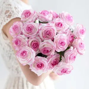 Real Touch Table Flower A Single Stick Of Moisturizing Austin Rose Artificial Flower For Wedding Decoration