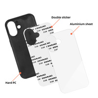 Nouveau 2D PC plaque d'aluminium blanc Sublimation étuis pour téléphone portable pour iPhone 13 12 11 Promax XR XS MAX accessoires en gros