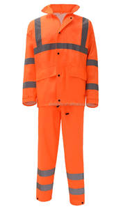 맞춤형 고휘도 반사 우비 작업용 방수 의류 안전복 성인용 반사 우비 방수 재킷 - Product Image 3