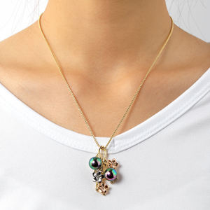 Ensembles de bijoux hawaïens en gros costom alliage plaqué or 18 carats collier de mode bijoux de déclaration - Product Image 3