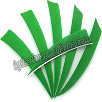 Plumes de dindon AC9 vertes naturelles pour le fletchage des flèches de tir à l'arc, accessoires de bricolage pour la chasse et le tir sur cible