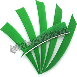 ขนนกไก่งวง<span class=keywords><strong>สี</strong></span>เขียวธรรมชาติ AC9 สำหรับทำลูกธนู DIY อุปกรณ์เสริมสำหรับการยิงธนู ล่าสัตว์ และยิงเป้า - Product Image 4