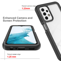 Coque de téléphone transparente en TPU et acrylique, protection intégrale 3-en-1 en PC, vente en gros, pour Samsung A04, A23 4G, A13, A53, A73 5G, A03S, A03 Core