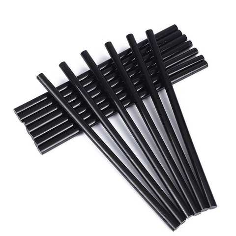 Black EVA Rubber Hot Melt Adhesive Stick for Construction Woodworking Leather Paper Application