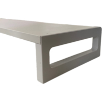 Bureau d'ordinateur pliable et support d'écran avec structure en fer et finition en zinc galvanisé