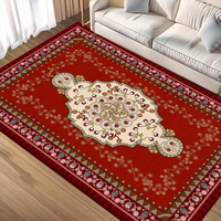 Tapis de salon douillet en velours cristal, antidérapant et doux, pour chambre, salon et bureau