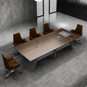 Office Furniture Supplier Multifunction E1 MDF Large Conference Table Meeting Table