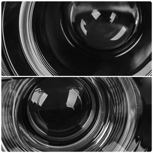 Rétrofit et mise à niveau des phares, ensemble de phares noirs pour <span class=keywords><strong>Dodge</strong></span> Challenger R/T SE SXT Plus XM25S6 09-14, meilleur phare - Product Image 2