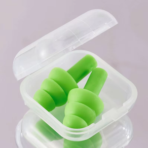 Bouchons d'oreilles en silicone lavables et réutilisables, bouchons anti-bruit pour dormir, étudier, voyager, logo personnalisé disponible - Product Image 3