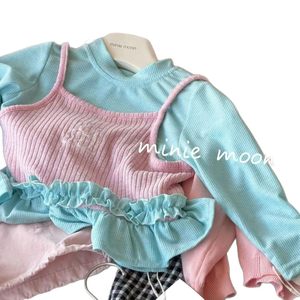 Tongxingyuan Baby Girls' T-shirt Thin Breathable Spring Fashion Two-Piece Set - Product Image 5