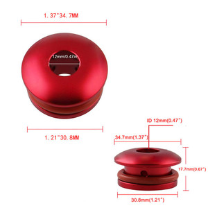 CRASTP Car Gear <b>Knob</b> Aluminum Alloy Red Silver Black Rustproof <b>Shift</b> <b>Knob</b> Base for Most Car Models - Product Image 3
