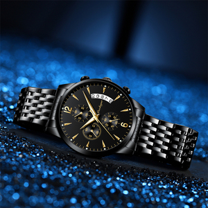Relojes POEDAGAR de Primera Marca para Hombre, Reloj de Cuarzo de Moda Ultrafino de Acero Inoxidable Resistente al Agua - Product Image 6