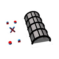Bunkers de paintball gonflables, équipement de tir à l'air comprimé en plein air, certification EN14960, matériau PVC, taille et couleur personnalisées, garantie de 2 ans