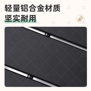 Table pliante d'extérieur en aluminium, carrée, en alliage 6063, légère, portable, pour le camping et les pique-niques, avec sac de transport - Product Image 5