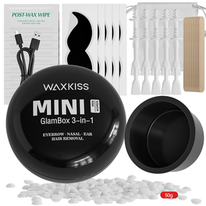 เครื่องกำจัดขน WAXKISS 2312W แบบพกพา 3-in-1 ใช้พลังงานจาก USB 8W พร้อมไฟ LED สองสี สำหรับกำจัดขนคิ้ว จมูก และหู - Product Image 1