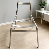 Pieds de chaise de salle à manger en acier inoxydable pour extérieur, accessoires de support de tabouret, cadre renforcé épaissi, design minimaliste moderne