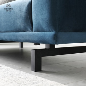 De alta calidad sofá de terciopelo azul <span class=keywords><strong>muebles</strong></span> tapizados de 3 plazas samt divano de terciopelo canap moderno hui zhou moderno deco - Product Image 6