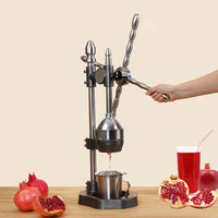 Presse-agrumes à grenade à vente chaude, presse-agrumes commercial pour oranges, en acier inoxydable 304, presse-agrumes manuel en métal, presse-agrumes pour fruits et agrumes