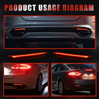 Pièces de performance automobile, feux de brouillard arrière, feux de pare-chocs LED pour Mondeo Fusion