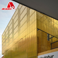 Revestimiento de Pared Arquitectónico Perforado de Fábrica China, Revestimiento de Aluminio, Panel de Pared Perforado Alucobond