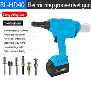 Pistola de remache de ranura de anillo eléctrica ROCOL con remache de enchufe de sellado de Baterí<span class=keywords><strong>a</strong></span> de 18V de grado industrial HD40 - Product Image 5