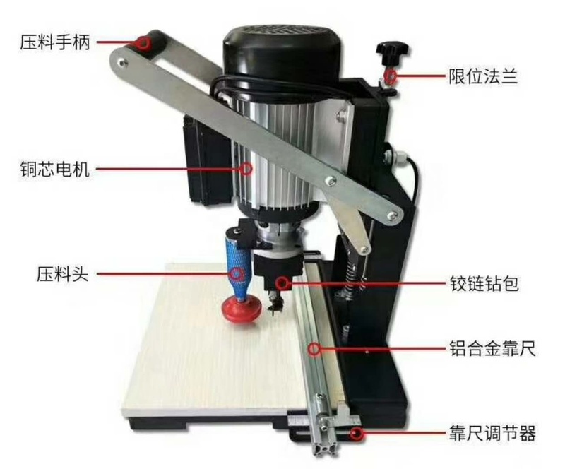 Wood Door Lock Hole Boring Drilling