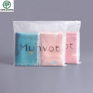 Custom Poly Children's Clothing Packaging Plastic Slider Ziplock Bags Gravure Printing Recyclable Environmental Protection Shoes - Product Image 1
