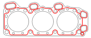 6g73 6a13 động cơ Xi lanh đầu Gasket cho Mitsubishi Galant V Diamante Saloon đầu Gasket ISO/ts16949 CN OEM md333227 - Product Image 4