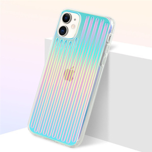 Custodia Rigida Olografica per <span class=keywords><strong>iPhone</strong></span> 17, Elegante per Ragazze, Blu <span class=keywords><strong>Arcobaleno</strong></span> Laser Olografico per <span class=keywords><strong>iPhone</strong></span> 15 16, <span class=keywords><strong>Cover</strong></span> per Telefono con Gradiente - Product Image 5