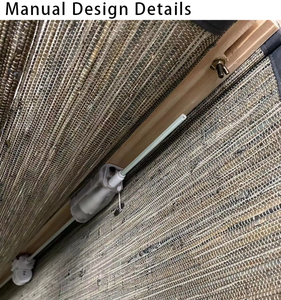 Stores occultants artisanaux motorisés intelligents avec télécommande, compatibles Alexa et <span class=keywords><strong>Google</strong></span> Home, en fibre naturelle de chanvre et de jute tissée - Product Image 3