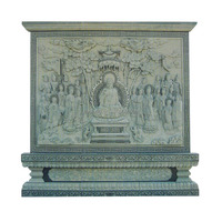 Sakyamuni Nirvana — pierre en granit naturelle, Design d'extérieur pour jardin chinois, Relief de bouddha, Sculptures de décoration murales, Sculptures de grande taille