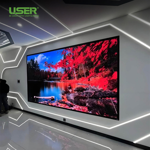 จอแสดงผล LED แบบติดตั้งภายในอาคาร HD P1.86 ขนาด 640x480 มม. หน้าจอโฆษณา LED บางเฉียบ สำหรับห้องควบคุม ติดตั้งบนผนังภายในบ้าน - Product Image 1