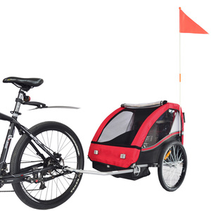 <span class=keywords><strong>Porte</strong></span>-vélo pliable 2-en-1 de qualité supérieure pour animaux de compagnie bébé enfant remorque - Product Image 3