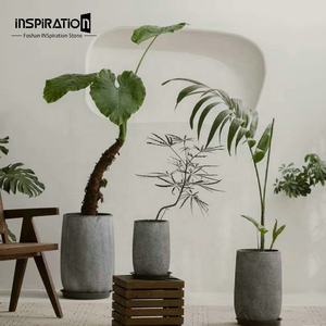 Best Seller vaso da pavimento alto vaso grigio leggero maculato - Product Image 3