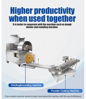 Nouvelle machine automatique de panure rotative de 900 mm de diamètre pour la viande, les galettes, les filets, le tempura, etc.
