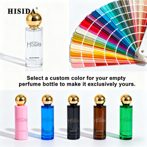 Botella de perfume en aerosol de color personalizado 30ml 50ml 100mL Botella de perfume vacía de vidrio cuadrada única con tapa - Product Image 6