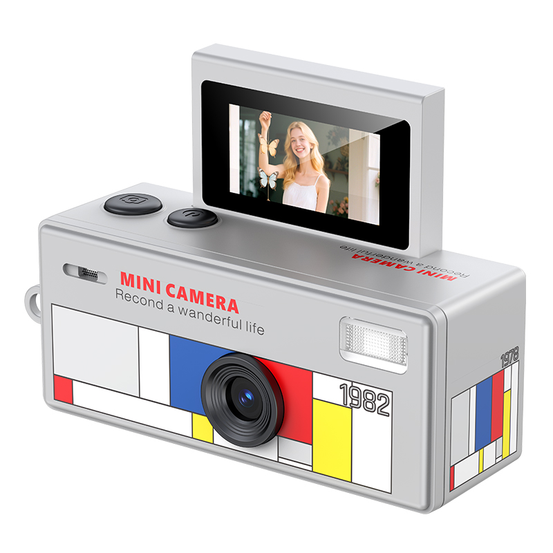 LK-030 Thumb Camera CCD Camera - Flip Screen Self-Portrait Camera