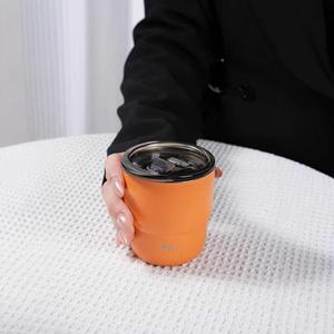 304 Stainless Steel Double-layer Vacuum Coffee Cup 8OZ Portable Outdoor Heat Insulation Car & Handycap Cup - Product Image 4