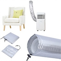 Manchon isolant pour tuyau de climatiseur portable Maple Joy, en aluminium amélioré, pour tuyau d'évacuation, longueur réglable, élastique