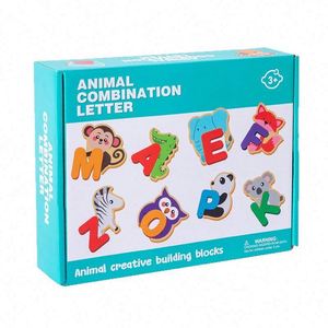 Toddler Creative Fun <b>Puzzle</b> Toys Cute Animals Letter Matching <b>Puzzles</b> English Cognitive Alphabets Blocks - Product Image 6