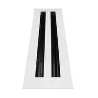 Usine Moderne Grande Ventilation Climatisation Plafond Évent Durable Réglable Rectangle Forme Plastique Acier Linéaire Fente