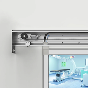 Porte coulissante automatique certifiée CE, porte de salle d'opération personnalisée avec interrupteur à capteur de <span class=keywords><strong>pied</strong></span> pour hôpital, salle d'unité de soins intensifs (USI) et salle d'opération (SO) - Product Image 2